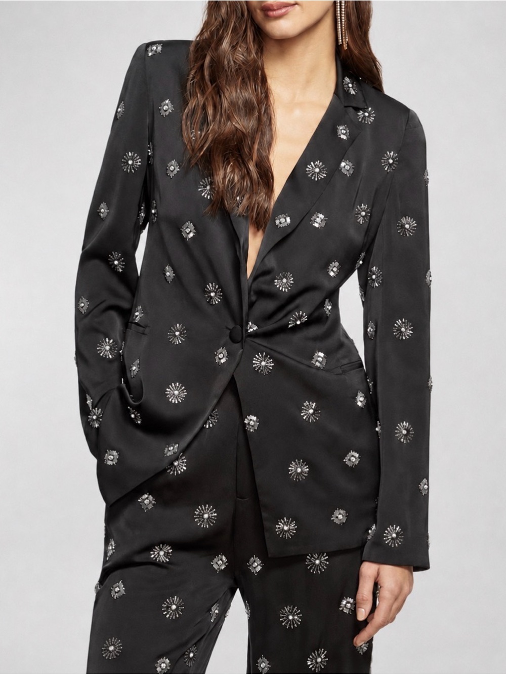 Ramy Brook “Willa” Embellished Blazer — Size 16 | Black | NWT Retail: $895